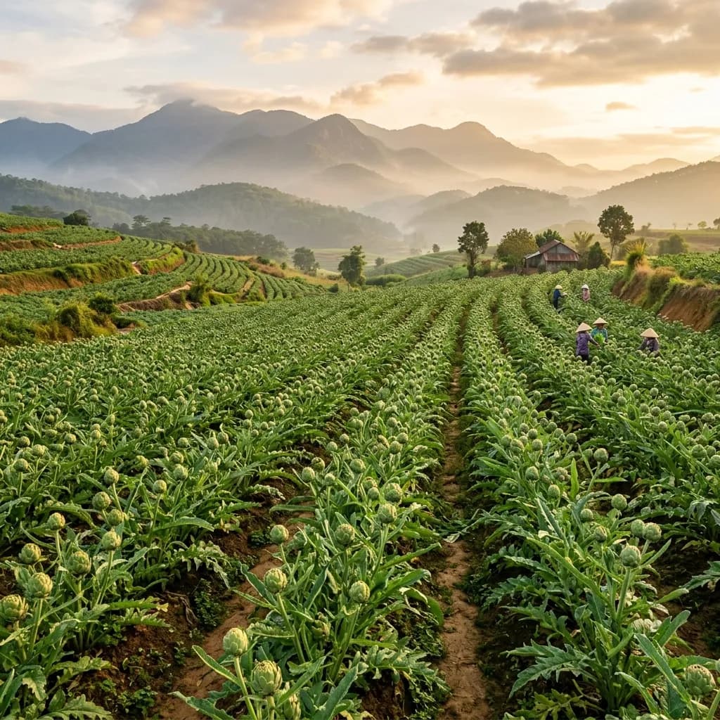 Vườn Atiso Đà Lạt